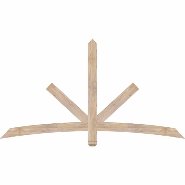 Ekena Millwork Alberta Smooth Timber Gable Bracket, Douglas Fir, 72"W x 39"H x 1 1/2"D x 3 1/2"F, 13/12 Pitch GBW072X39X0204ALB00SDF - main